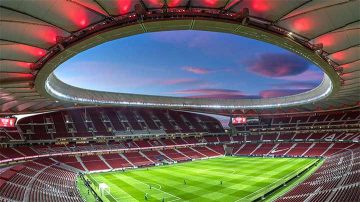 Vista del estadio Wanda Metropolitano