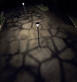 Different ground effects are creating from Metronomis LED luminaire