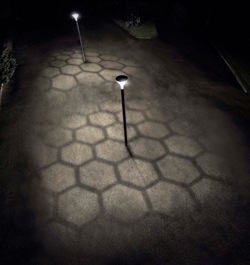 Different ground effects are creating from Metronomis LED luminaire