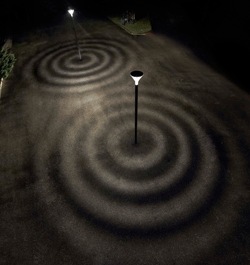 Different ground effects are creating from Metronomis LED luminaire