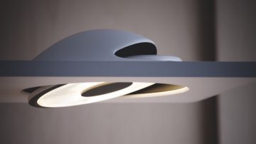 Luces de techo direccionales en el dormitorio