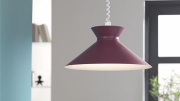 Plafondlamp in de woonkamer