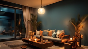 Facilitate stress reduction through calming lights