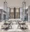 Restaurant with multihead lighting