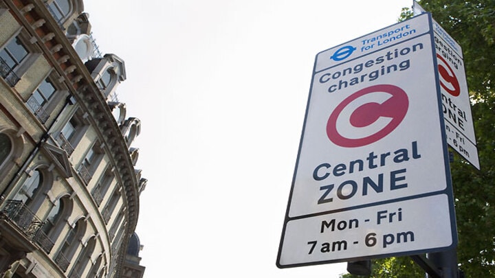 Tasa de congesti&oacute;n en la zona central de Londres