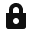 Black padlock icon representing password security, displayed on a plain background.