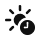 Black icon showing a sun partially covered by a clock, representing natural rhythm or daylight scheduling.