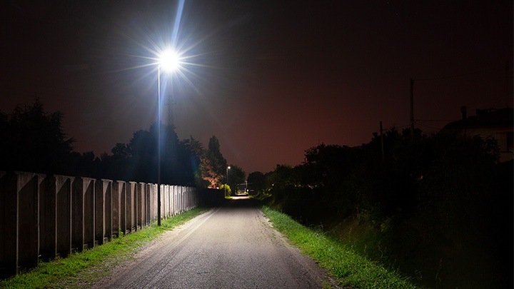 Solar energy lights up the lagoon