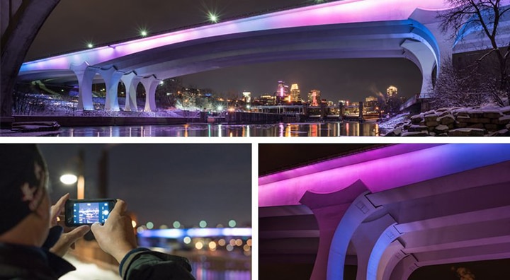 Colored lighting