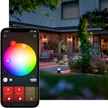 Couleurs extérieures avec l'application Hue