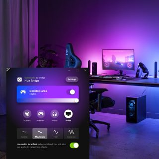 Pour les joueurs sur PC : application de bureau Hue Sync