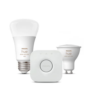 Colección de bombillas Philips Hue, Hue Bridge y foco inteligente