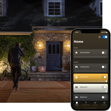 Hue-app för utomhusbelysning