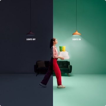 Bevægelsesdetekterende lys med Spacesense