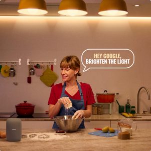 Voice-controlled lights